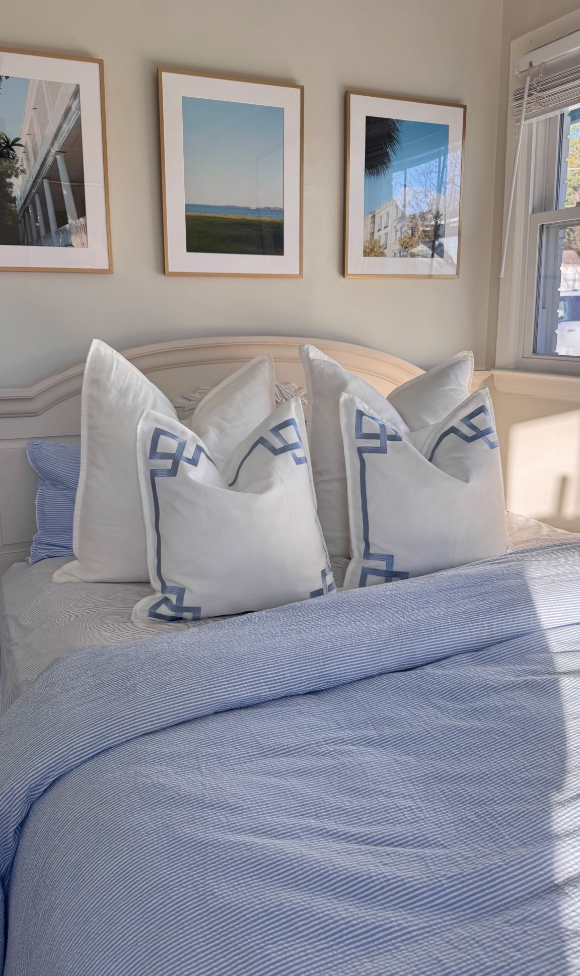 Guest bed bedding! Frames are Ikea! 

#LTKHome #LTKSeasonal