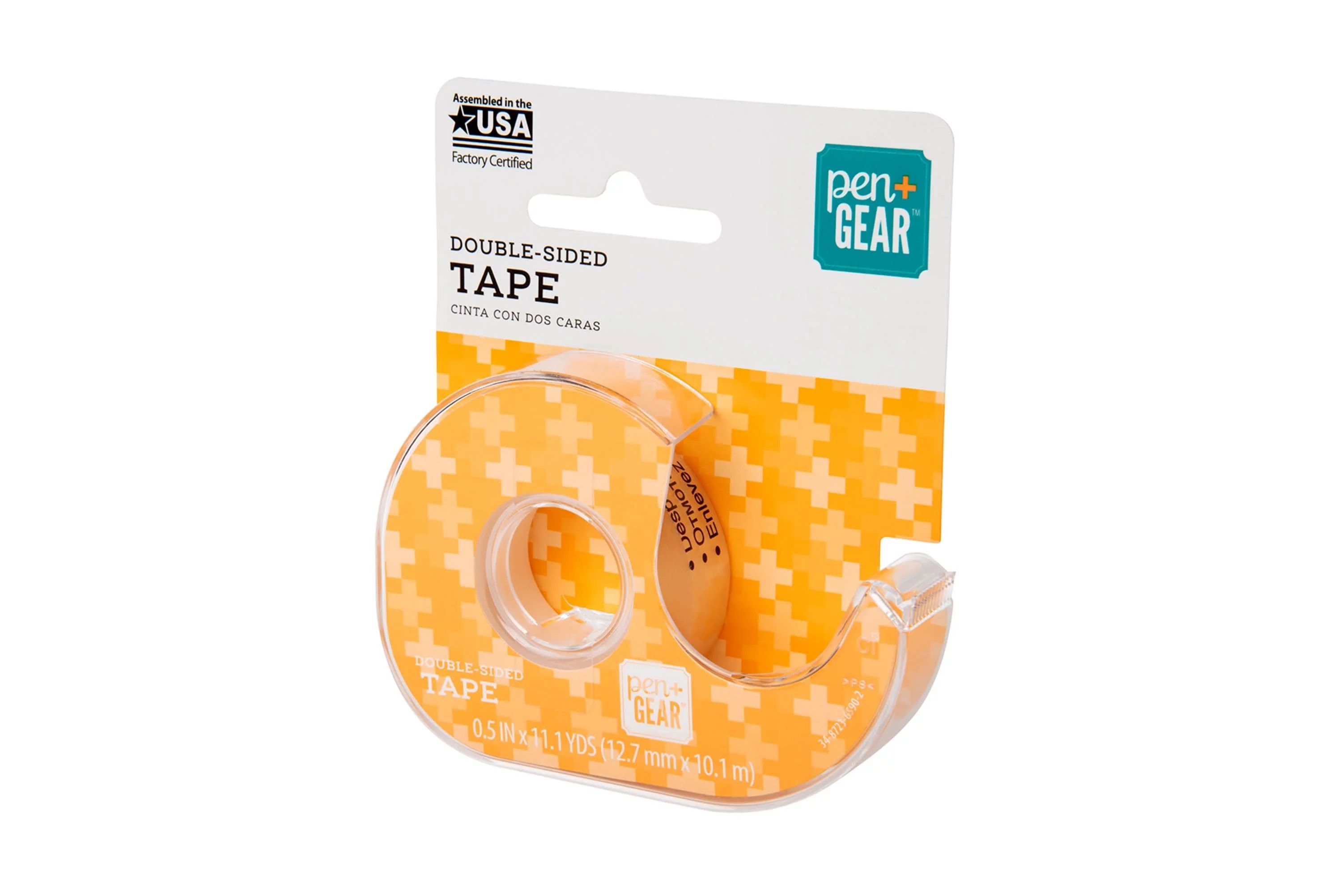 Pen + Gear Double Sided Tape, Clear, 1/2" x 400", 1 Roll with Dispenser | Walmart (US)