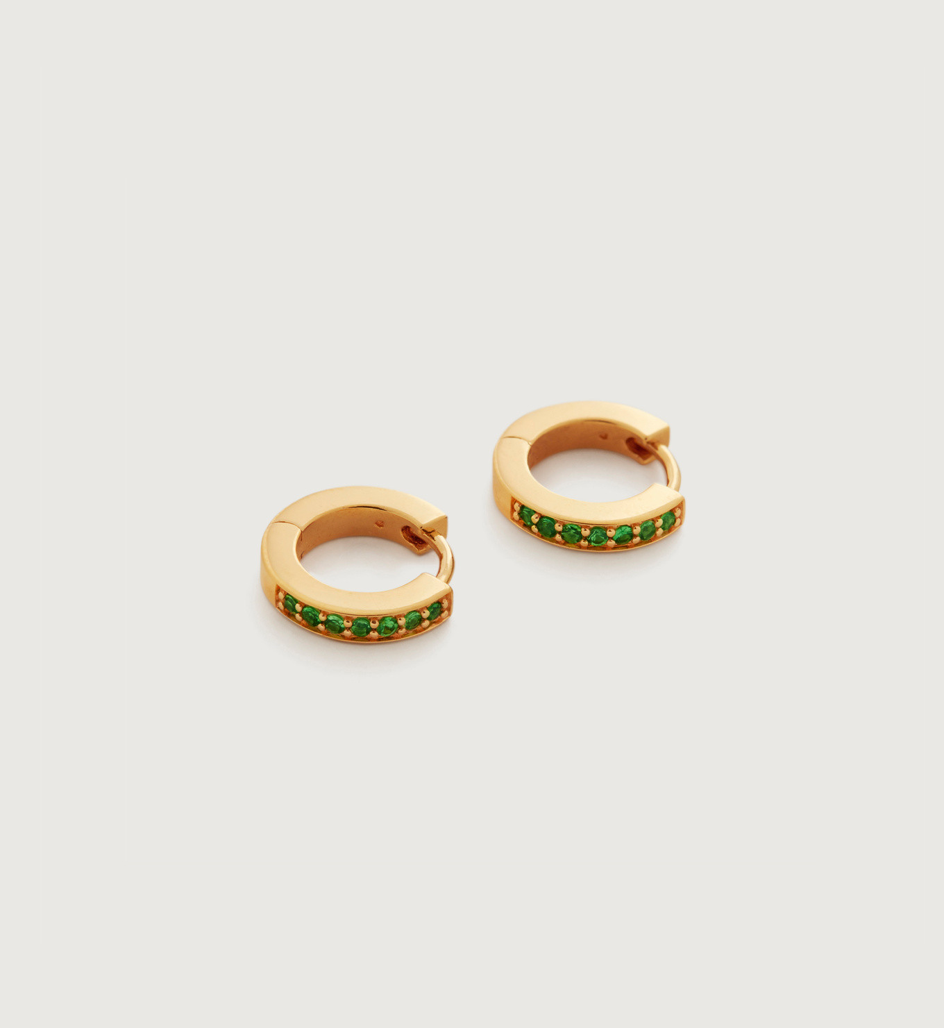 Skinny Gemstone Mini Huggie Earrings | Monica Vinader (Global)