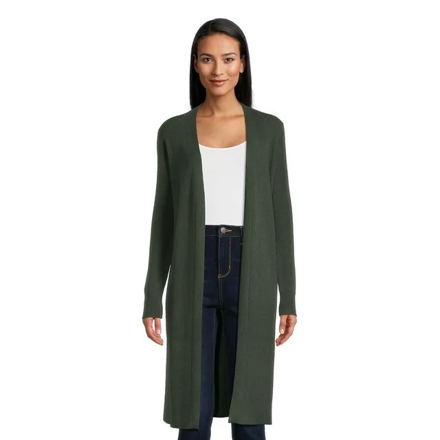 Time and Tru Women's Ribbed Duster, Sizes XS-3XL | Walmart (US)