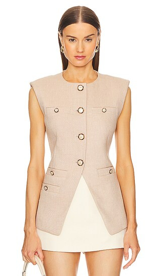 Tamara Vest in Sandalwood Melange | Revolve Clothing (Global)