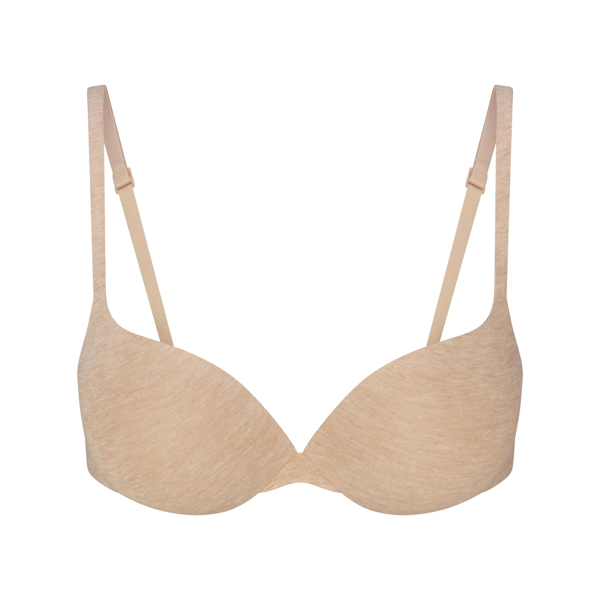 EVERYDAY COTTON ULTIMATE TEARDROP PUSH-UP BRA | CLAY HEATHER | SKIMS | SKIMS (US)