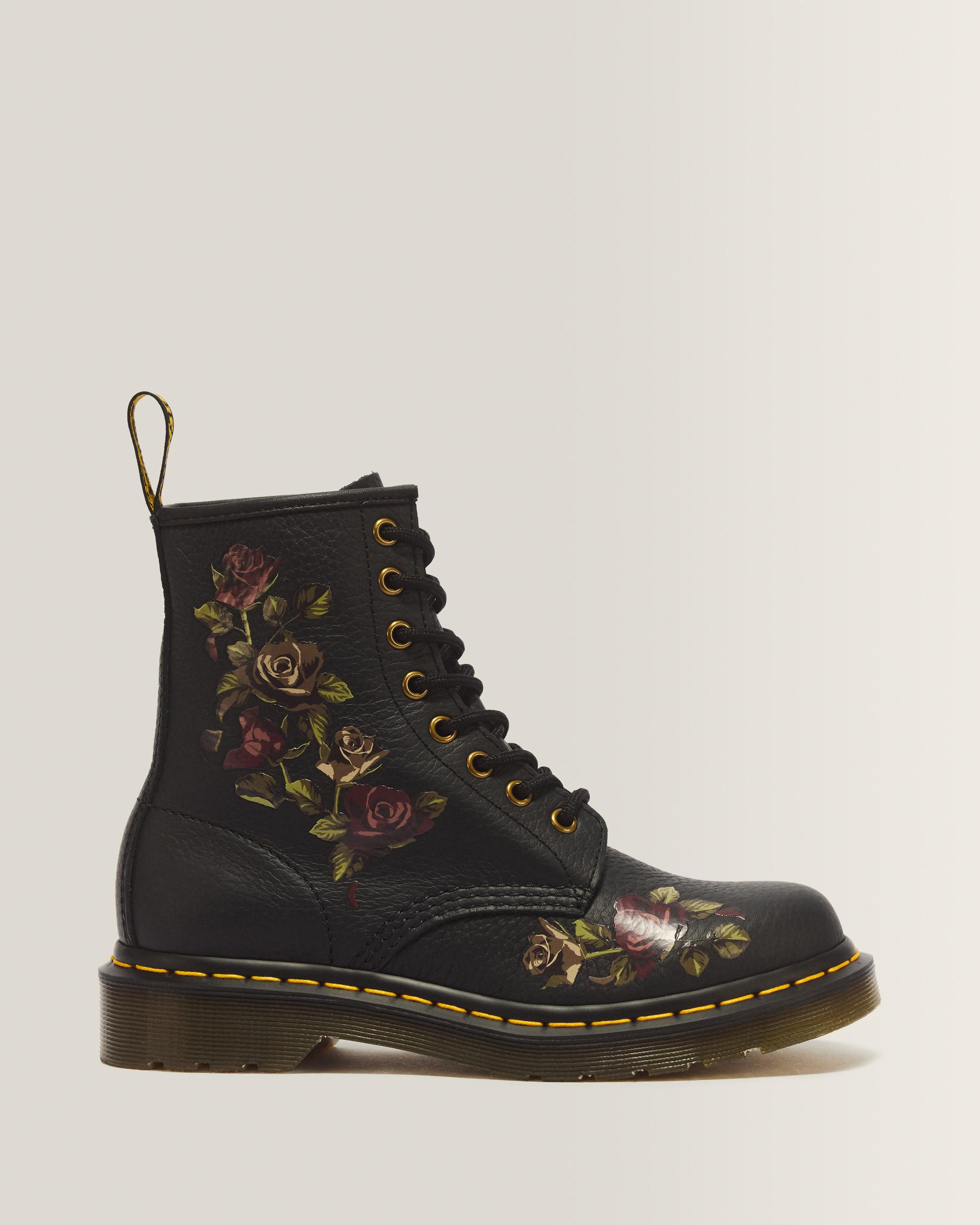 1460 Decayed Roses Leather Boots | Dr Martens (UK)