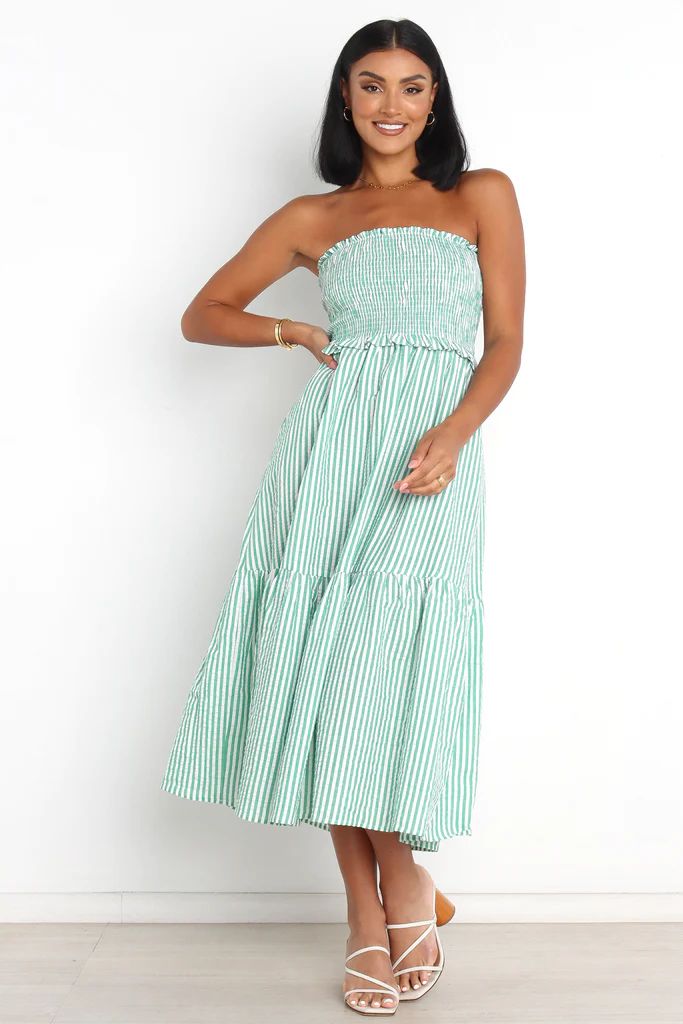 Cover Dress - Green Stripe | Petal & Pup (AU)