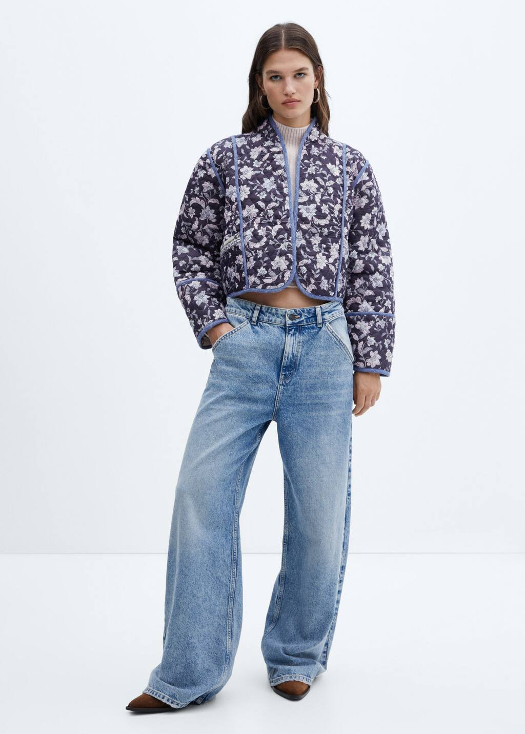 Quilted reversible jacket | MANGO (US)