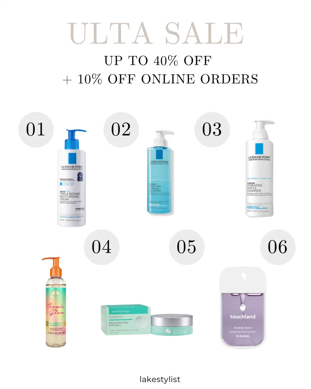 Don’t miss out on the ULTA sale! Up to 40% off your favorite items plus an extra 10% off  online orders (buy online pickup in store) using code Pickup24

#LTKFallSale #LTKBeauty #LTKSaleAlert