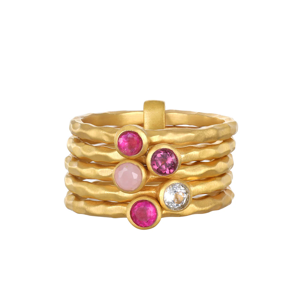 Guided by Love Gemstone Stacked Ring | Satya Jewelry