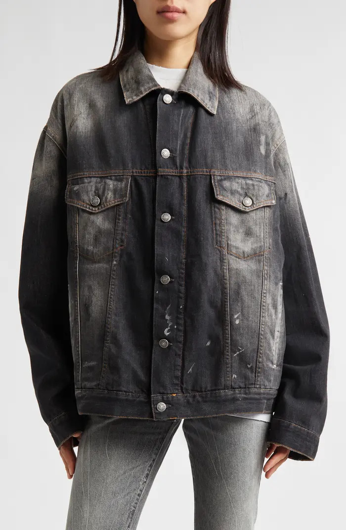 Robert Trafalgar Distressed Denim Jacket | Nordstrom