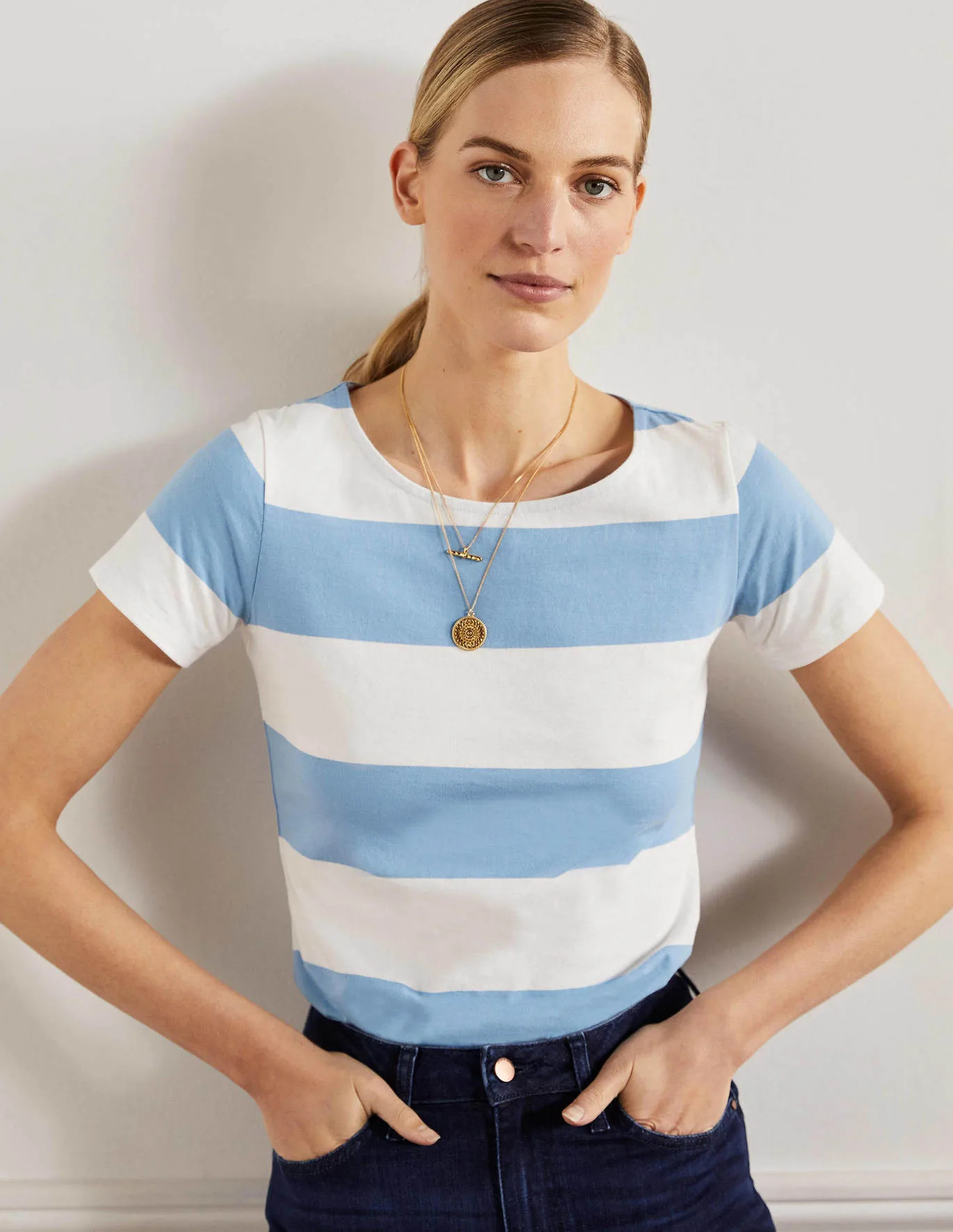 Short Sleeve Breton T-shirt | Boden (US)