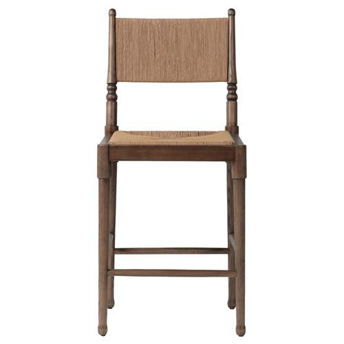Fayth Antique Walnut Counter Stool | Kathy Kuo Home