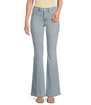 Good American Soft Tech Good Legs Mid-Rise Flare Jeans - 8 | Dillard's