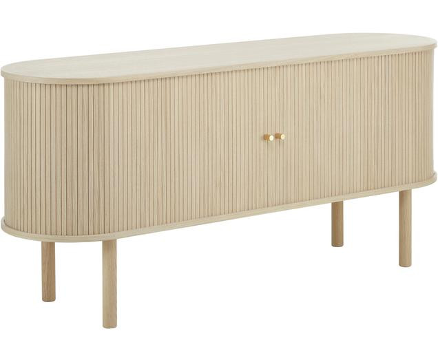 Houten dressoir Calary met geribde voorzijde | Westwing EU
