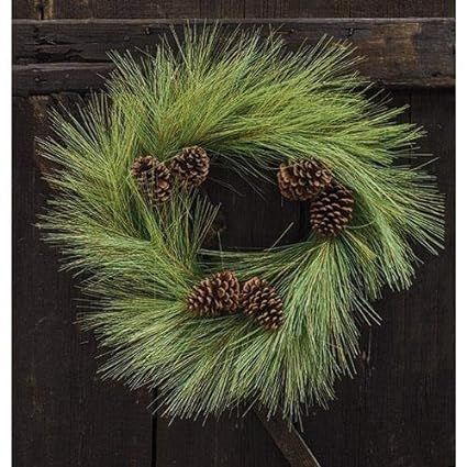 Country Crafts Fine Woody Needle Pine Wreath - 24" FISB63000 | Amazon (US)