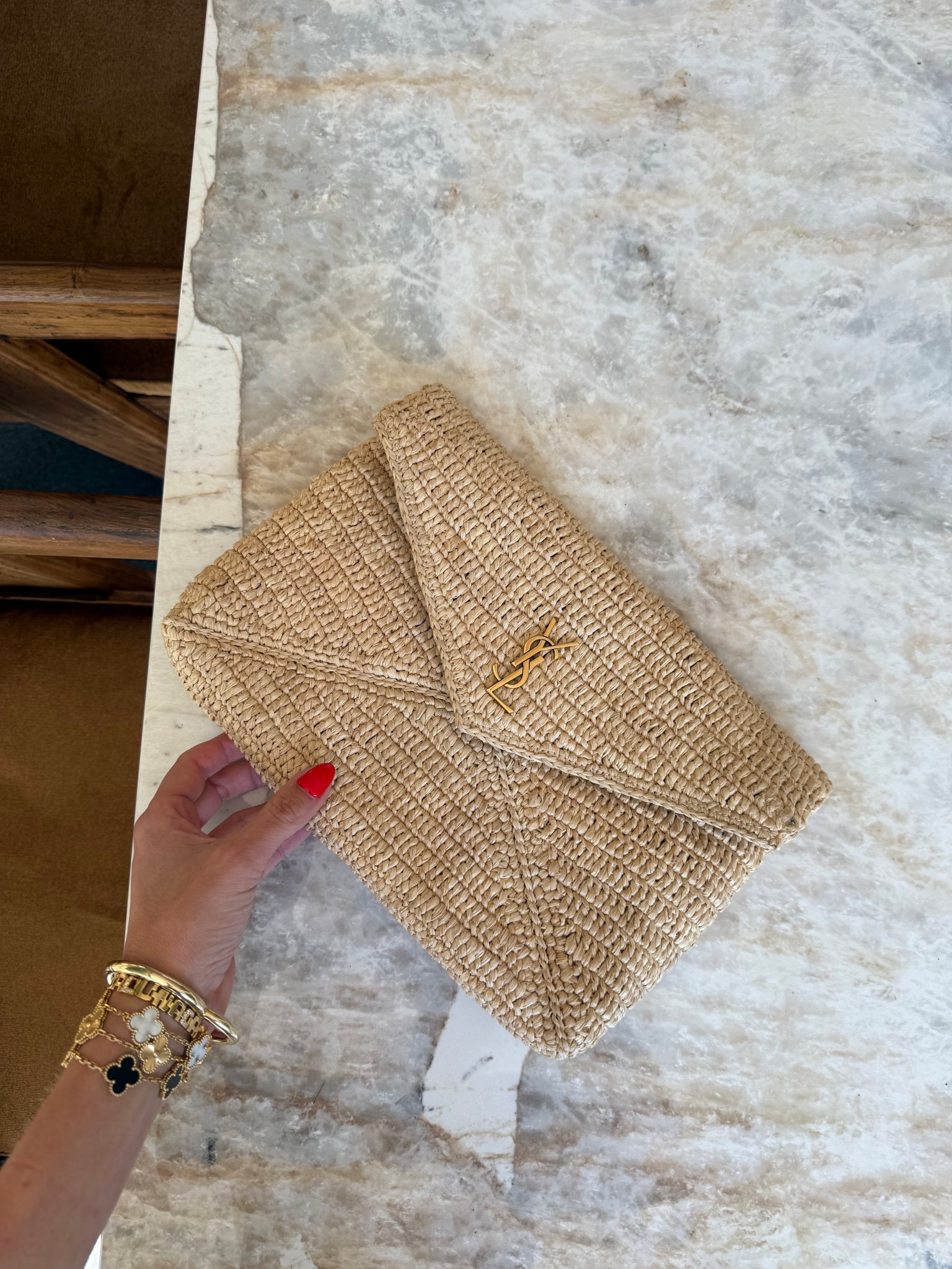 Raffia bag edit Ysl Saint Laurent 