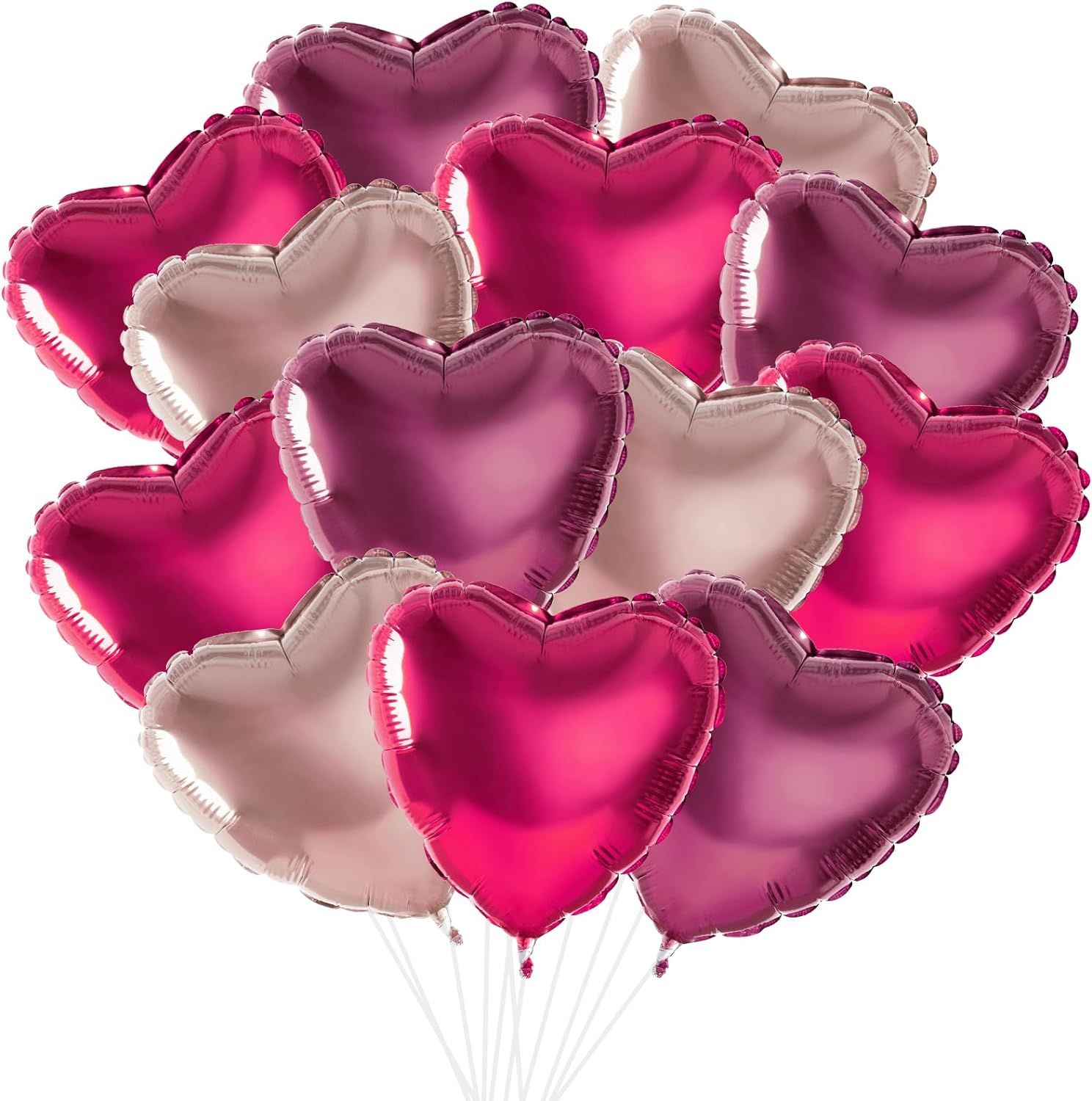 ASTARON 30 Pcs Red Heart Balloons for Valentines Day Decorations, 18in Large Heart Balloons Foil ... | Amazon (CA)