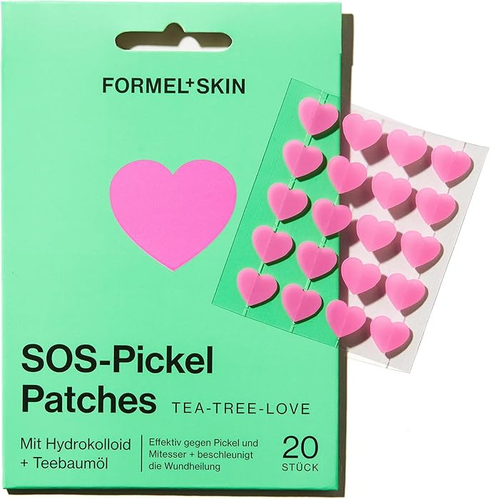 Pickel Patch - Herzförmig, Rosa, Sanft - Pimple Patches Mit Teebaumöl, Beruhigend, Entzündungs... | Amazon (DE)
