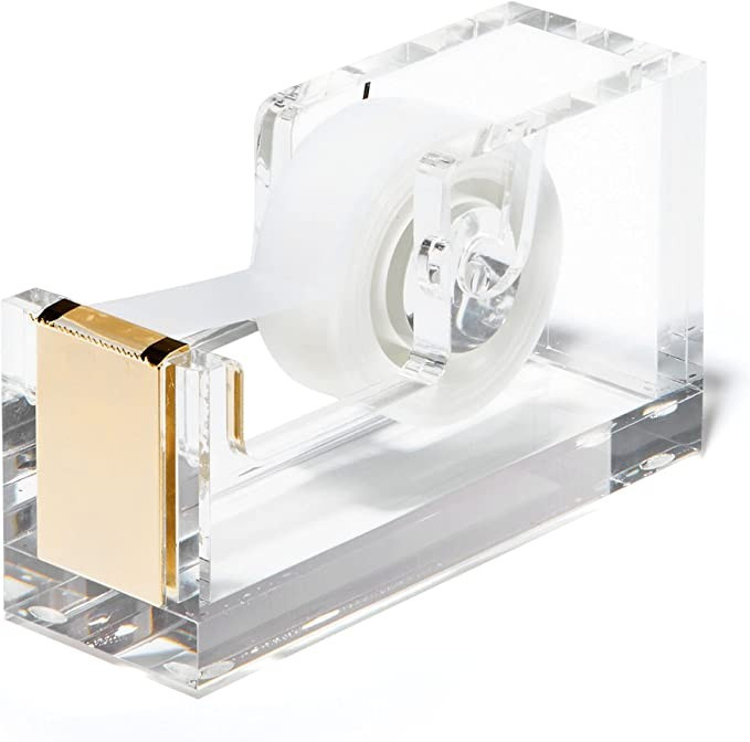 Amazon.com : OfficeGoods Acrylic Tape Dispenser - Beautiful Modern Accessory for The Stylish Desk... | Amazon (US)