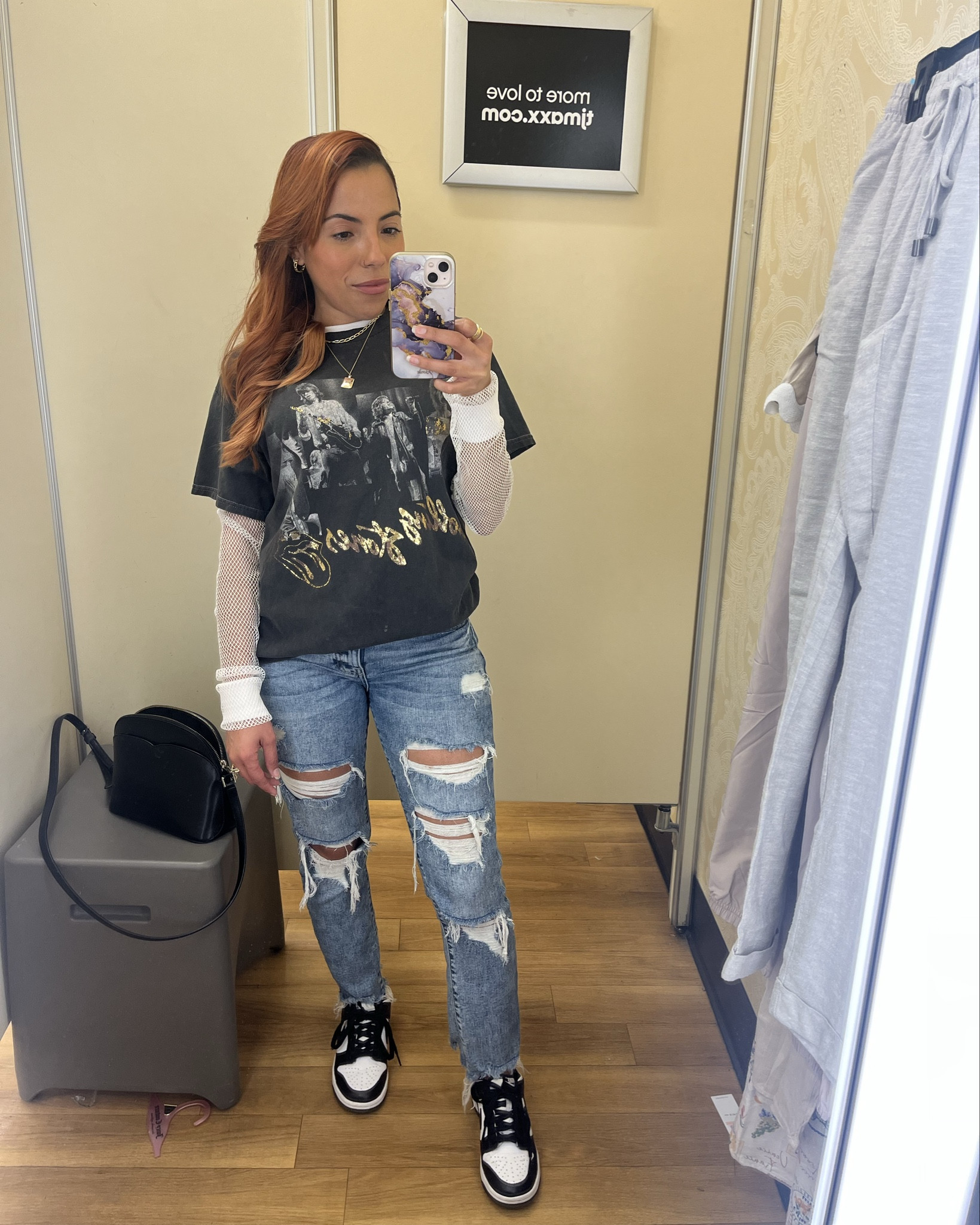 Casual but make it cute ✌🏽
#rocknroll 🤘🏽 #fishnet 

#LTKFindsUnder100 #LTKPetite #LTKStyleTip