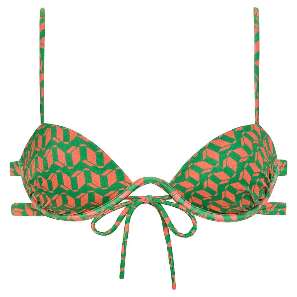Geo Elany Tie-Up Bikini Top | Montce