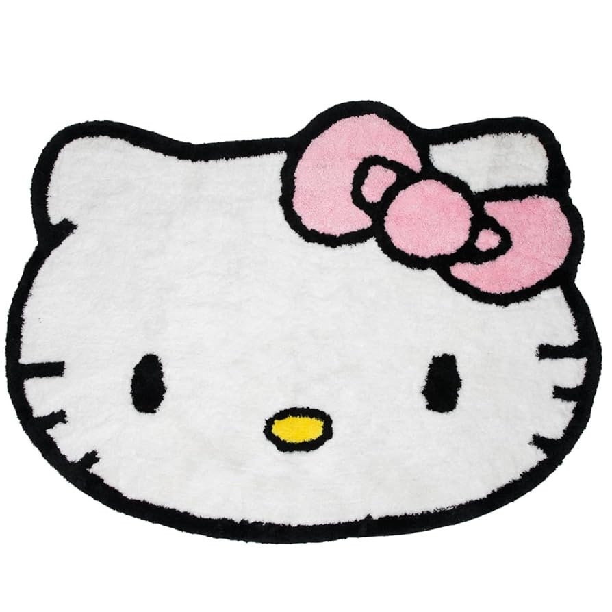 Hobby Lobby Hello Kitty Shaped Rug, 40 x 54 inches, Pink Bow, Polyester | Amazon (US)