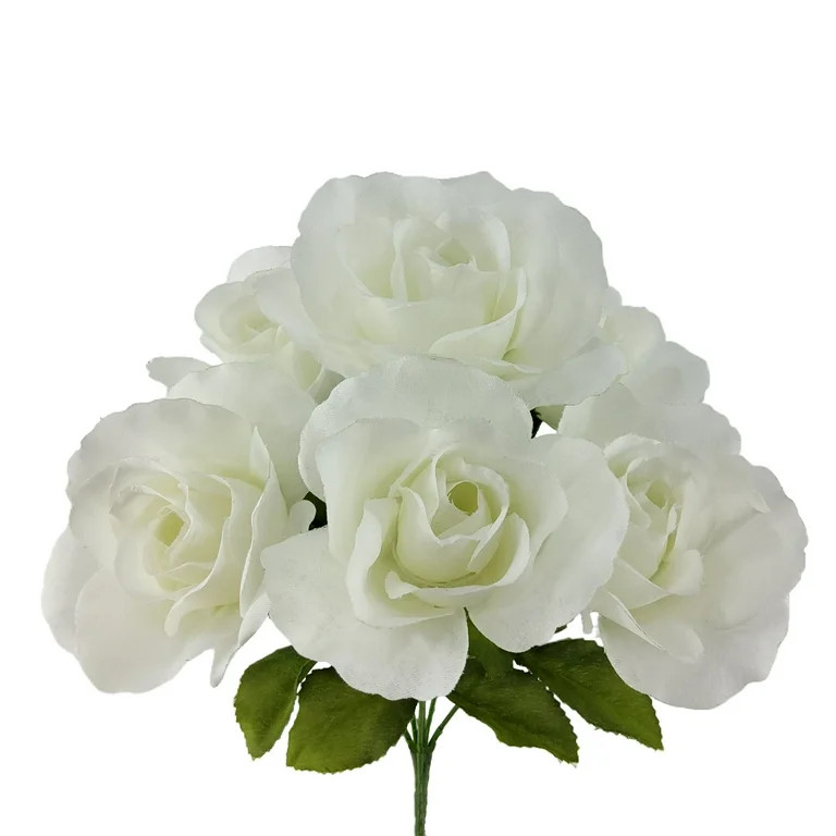 Mainstays Indoor Artificial Sweet Rose Flower Pick, White Color, Assembled Height: 14" - Walmart.... | Walmart (US)