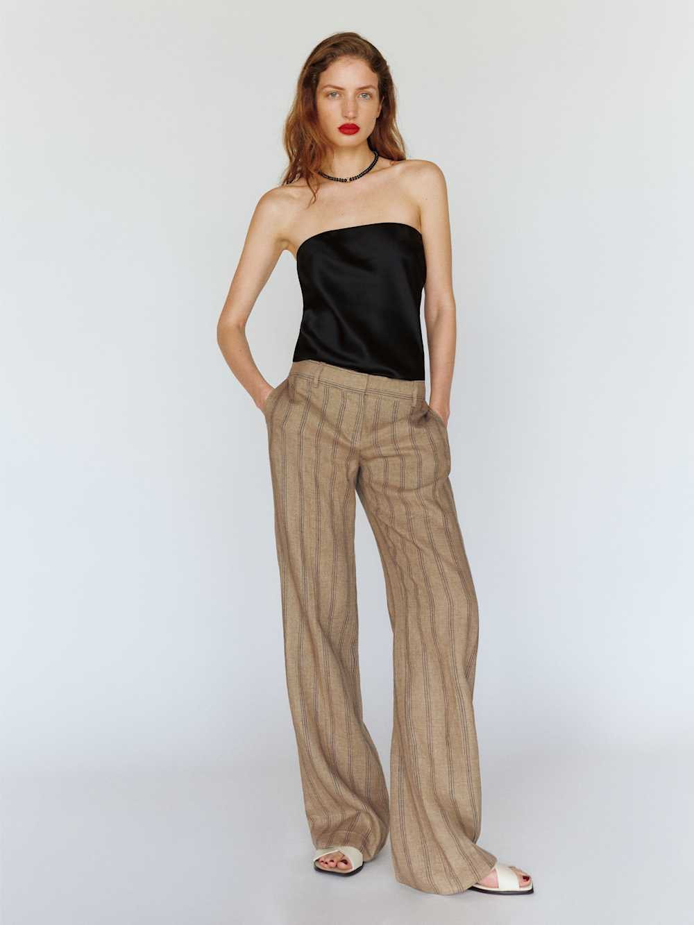 Gisele Low Rise Linen Pant | Reformation (Global)