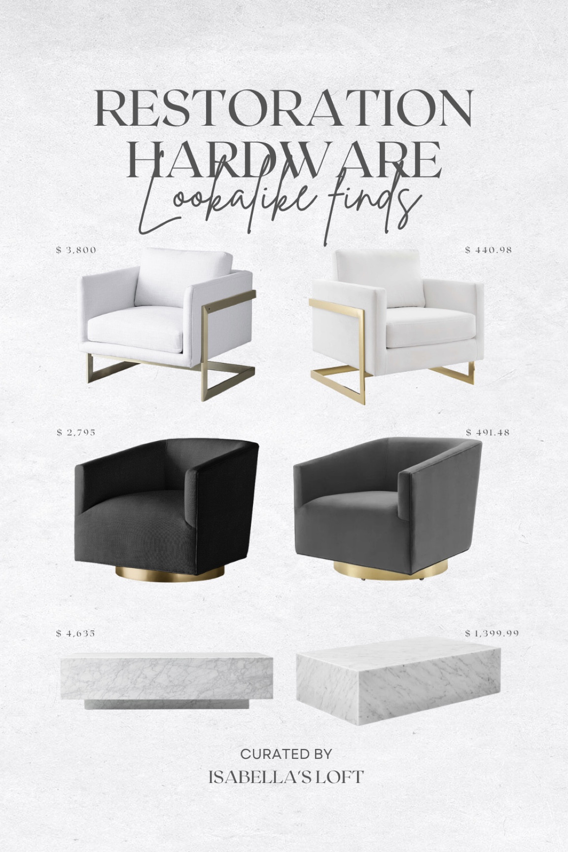 Restoration Hardware Lookalike Finds

Media Console, Living Home Furniture, Bedroom Furniture, stand, cane bed, cane furniture, floor mirror, arched mirror, cabinet, home decor, modern decor, mid century modern, kitchen pendant lighting, unique lighting, Console Table, Restoration Hardware Inspired, ceiling lighting, black light, brass decor, black furniture, modern glam, entryway, living room, kitchen, bar stools, throw pillows, wall decor, accent chair, dining room, home decor, rug, coffee table

#LTKFind #LTKbump #LTKhome