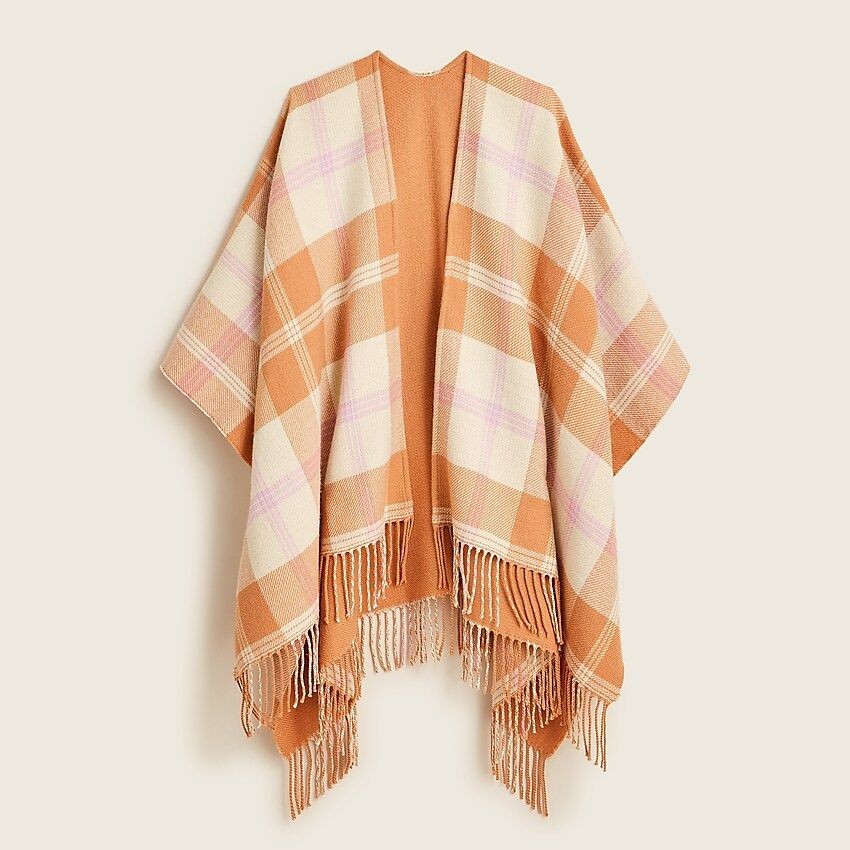 Reversible blanket poncho | J.Crew US