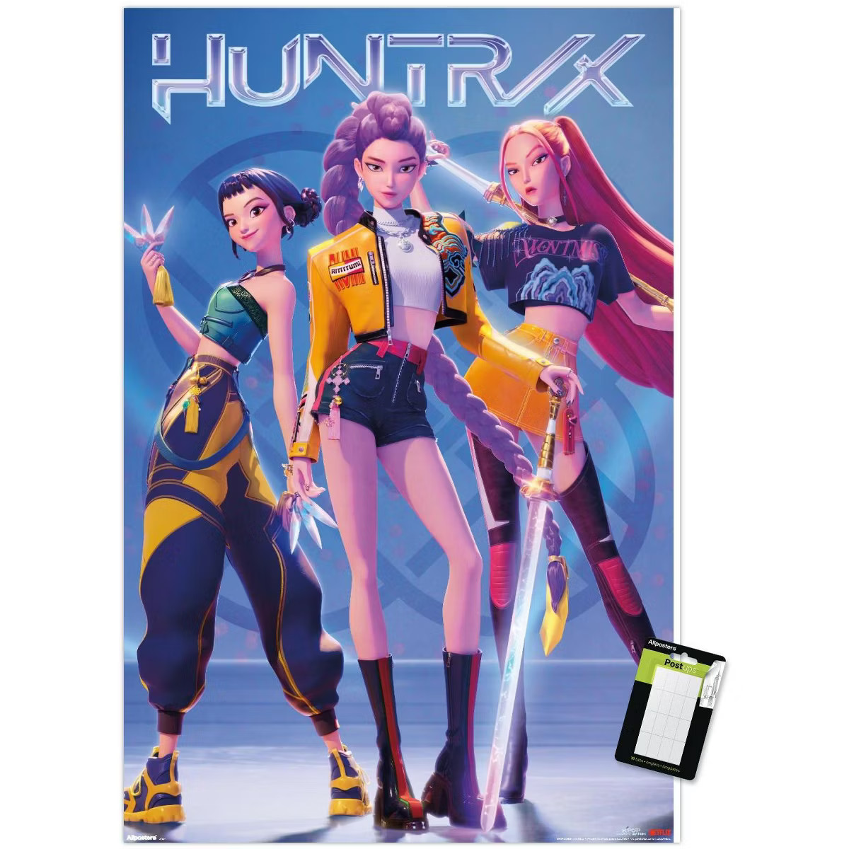 Trends International Netflix KPop Demon Hunters (2025) - Huntrix Hero Group Unframed Wall Poster ... | Target
