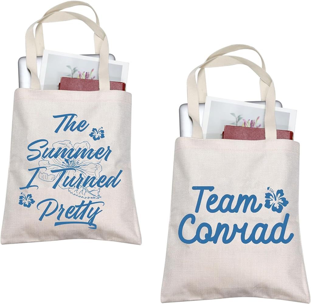 BLUPARK Team Conrad Tote Bag TV Show Cousins Beach Canvas Tote Bag TV Show Inspired Gift TV Show ... | Amazon (US)