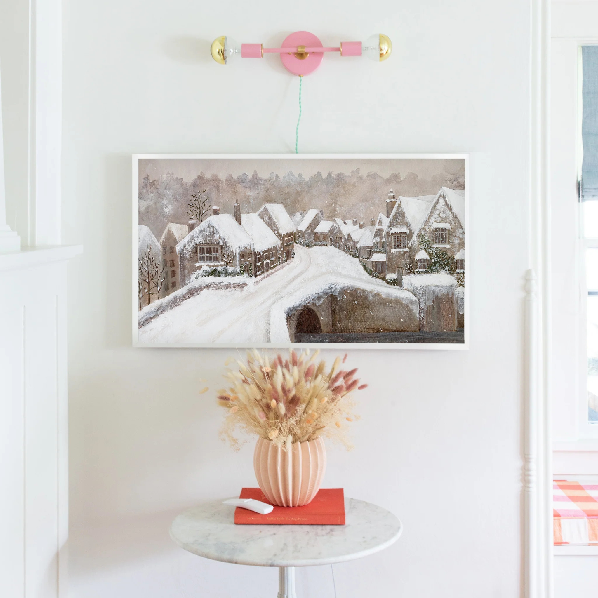 Snuggled Up Village for Frame TV | Lindsay Letters, LLC