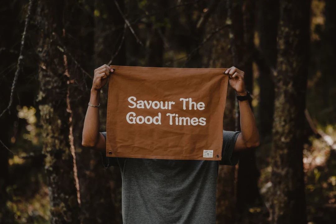 Savour the Good Times Canvas Banner 60 Cm X 45 Cm - Etsy | Etsy (US)