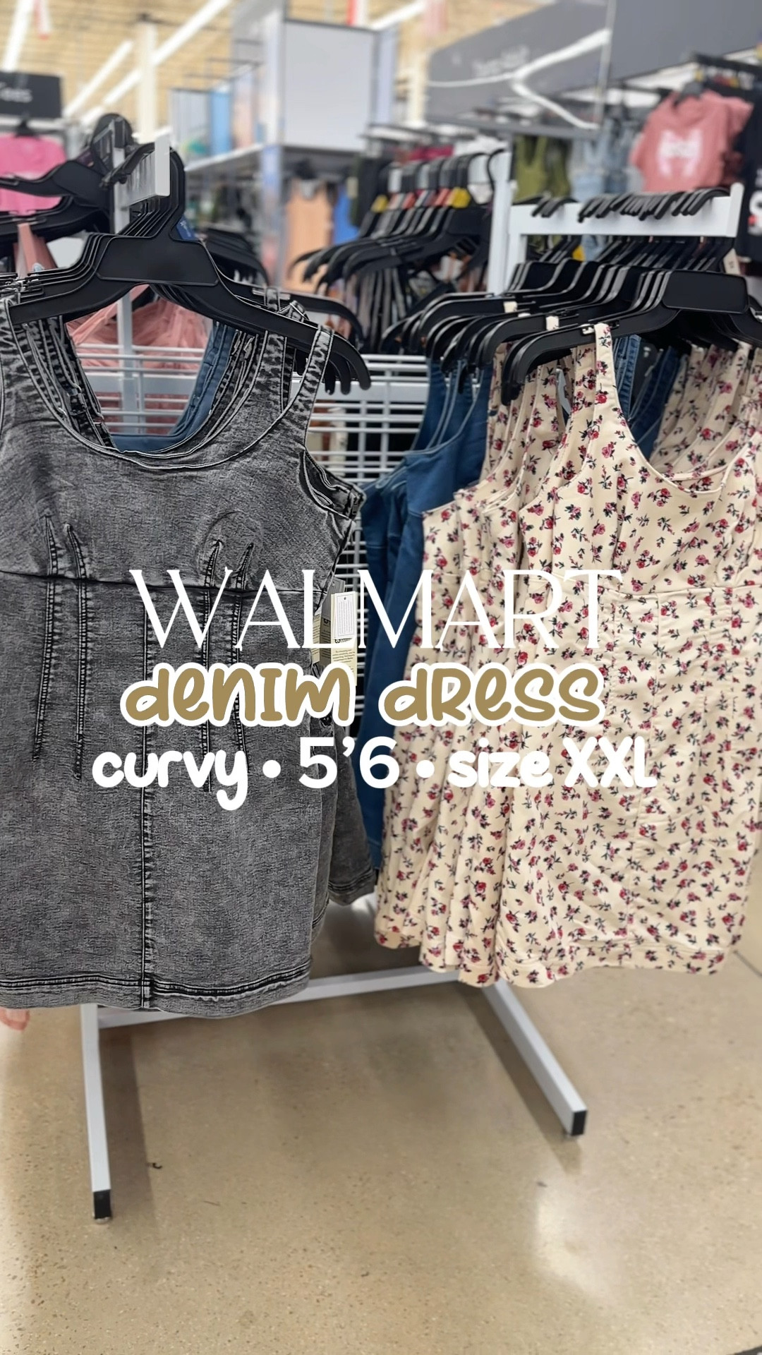 New denim dresses at Walmart. Perfect little concert summer outfit. Wearing XXL  

#LTKFindsUnder50 #LTKMidsize #LTKStyleTip