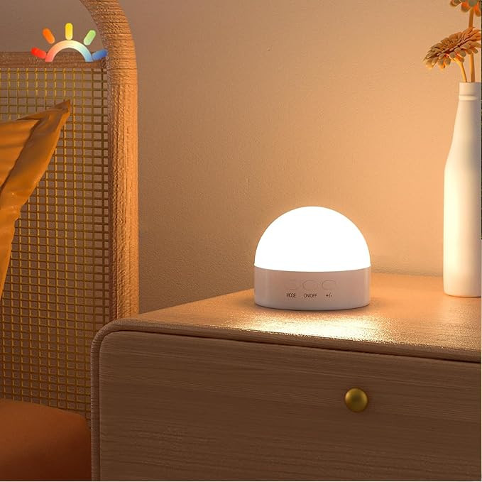 Kintion Portable Night Light, Dimmable 8 Color Lighting, 1800mAh Battery Rechargeable, Small LED ... | Amazon (US)