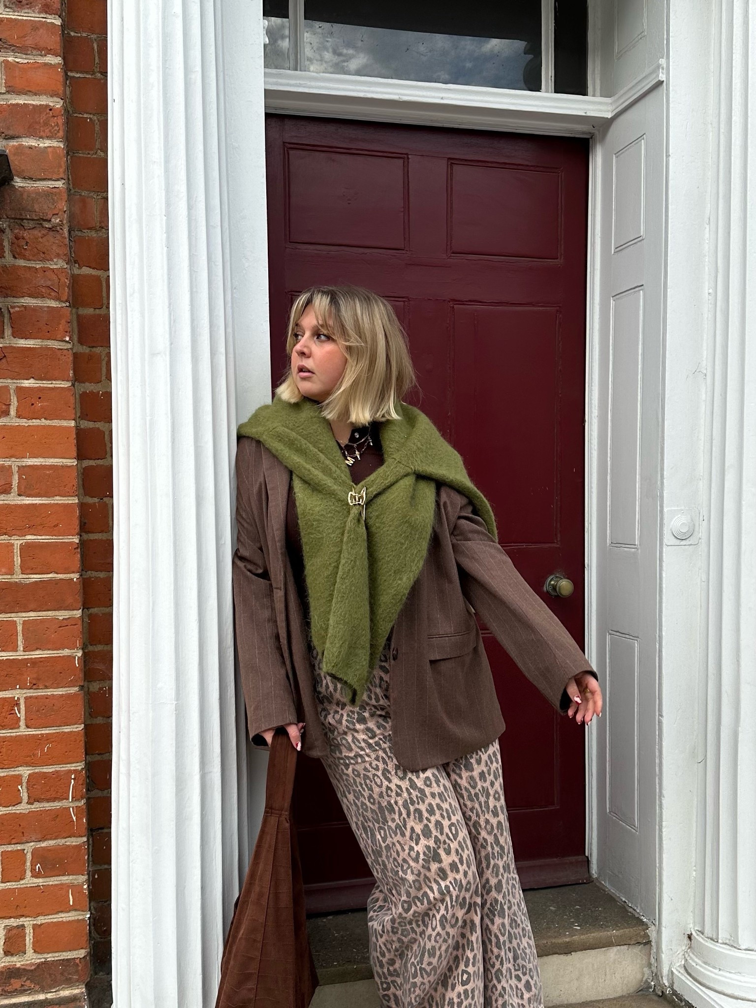 Brown, Green & leopard print autumn outfit 

#LTKautumn #LTKmidsize