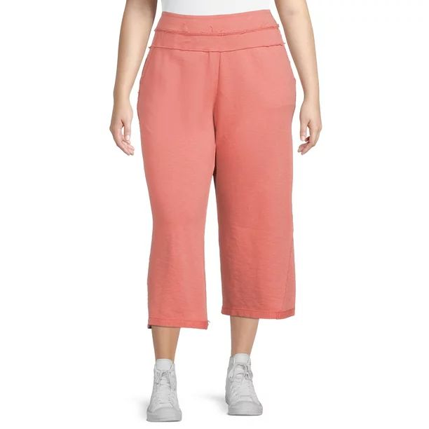 Terra & Sky Women's Plus Size Wide Leg Lounge Pants | Walmart (US)