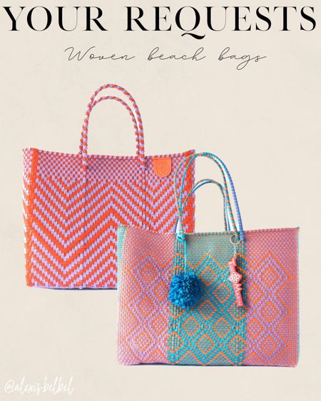Tore bags, woven tote bags, beach bags 

#LTKunder100 #LTKitbag #LTKunder50