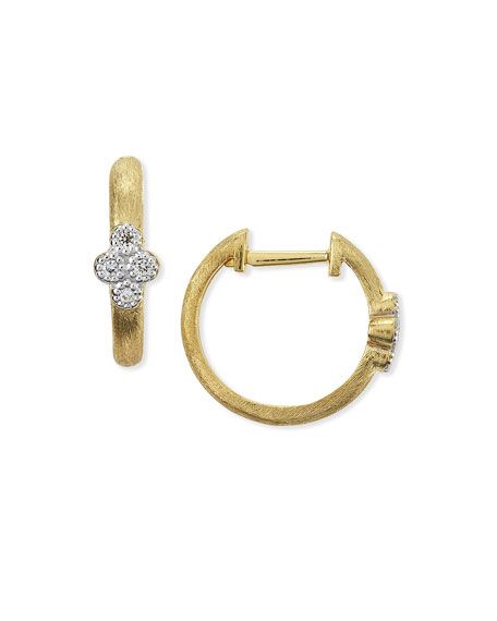 Jude Frances Provence Small Diamond Hoop Earrings | Neiman Marcus