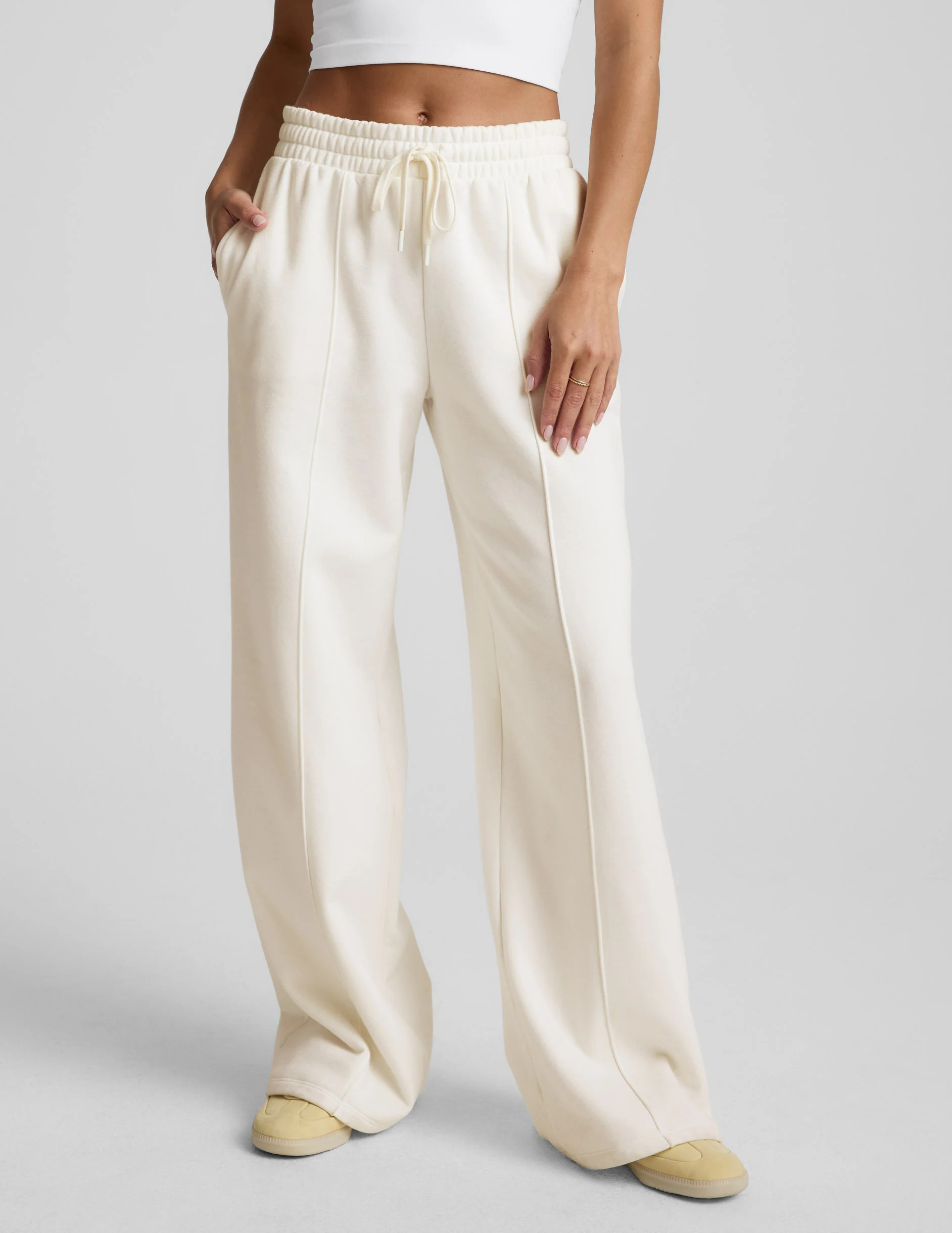 LuxeFleece Pintuck Wide Leg Pant | Beyond Yoga | Beyond Yoga