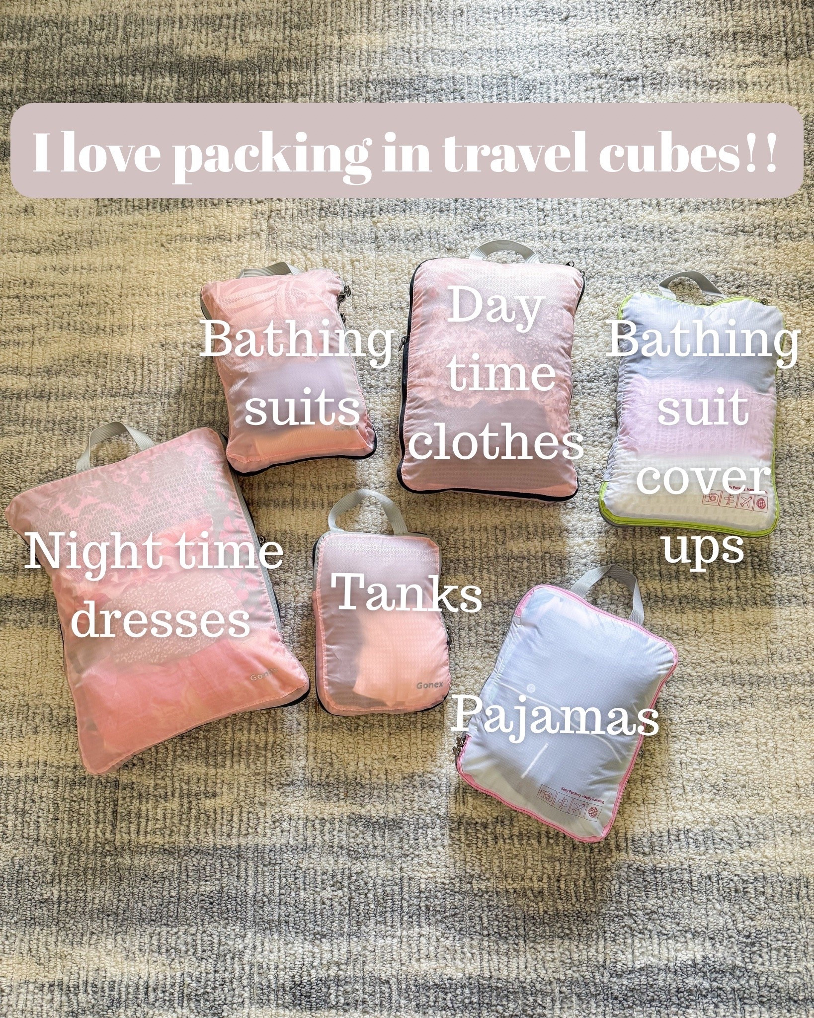 Compression packing cubes keep me organized when we cruise! They also help me over pack in a carry on suitcase!

#LTKTravel #LTKOver40 #LTKSeasonal