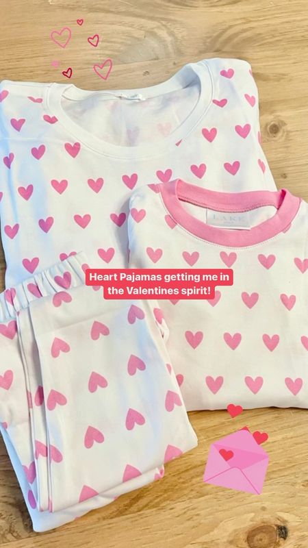 Pink heart pajamas for valentines! Matching mommy and daughter valentines pajamas. 

#LTKSeasonal #LTKfamily #LTKkids