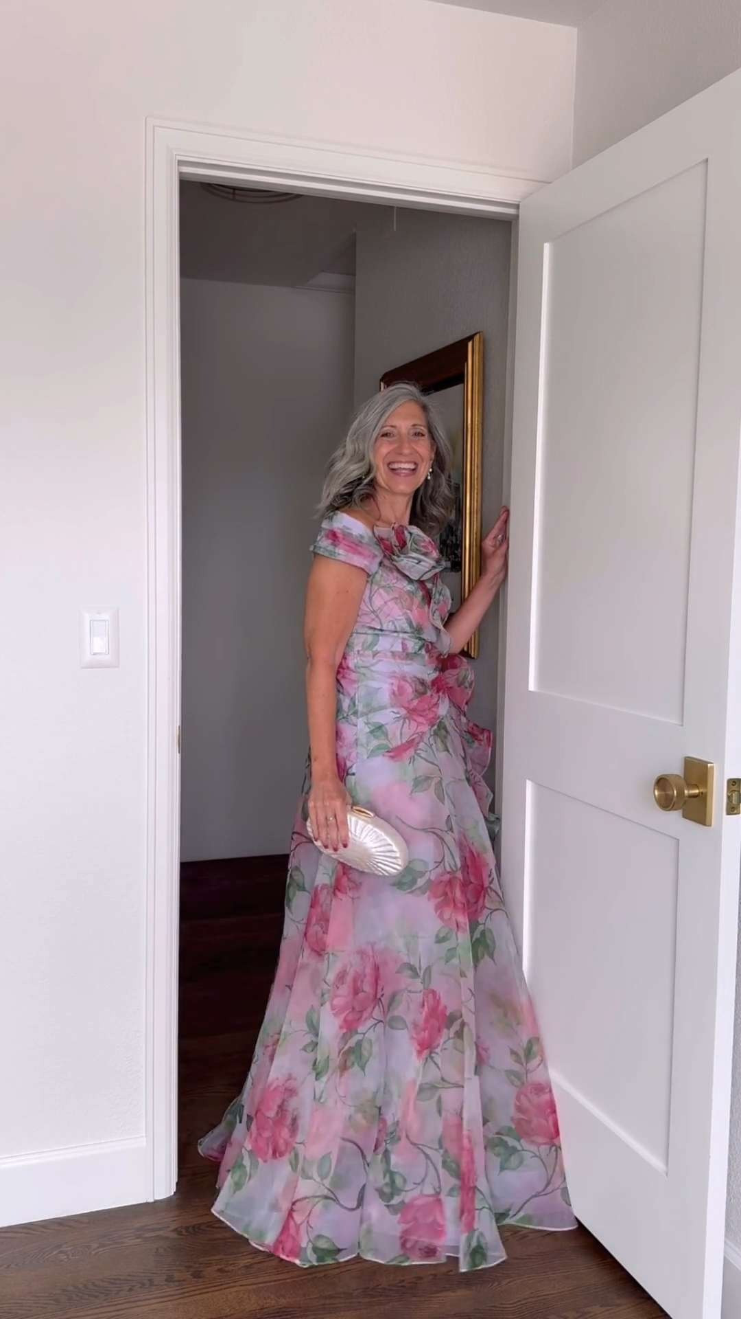 🌸 airy floral chiffon gown

The fit on this is what makes it so easy to wear.

The off-shoulder neckline stays in place without slipping, and the bodice gives you shape through the waist without feeling tight. The chiffon skirt is light and fluid, so you can move comfortably all night.

This is a great option if you don’t want anything heavy or restrictive, especially for outdoor or warmer weddings.

Use code EMPTYNESTSTYLE10 for 10% off at Teri Jon.

Wearing a size 4.

Save this for later or send to a friend who’s shopping. 

 

#LTKSeasonal #LTKOver40 #LTKWedding