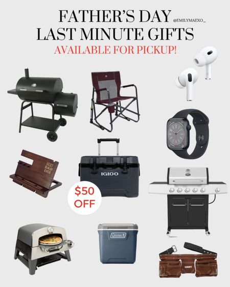 Last minute Father’s Day gifts ready for pickup! Grills, gifts for him, patio chairs, Apple Watch, coolers on sale

#LTKGiftGuide #LTKfamily #LTKmens