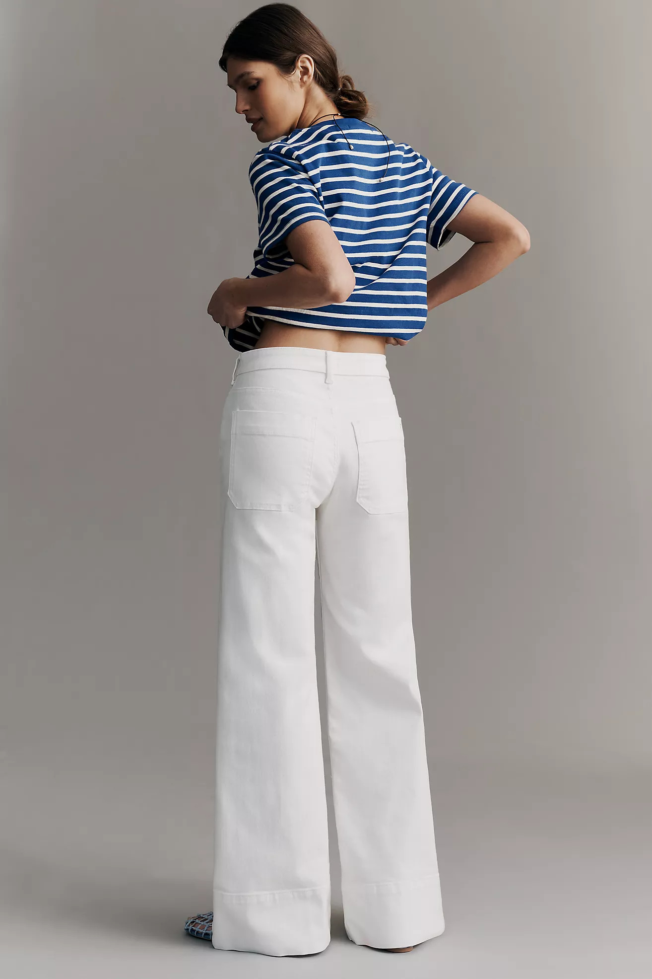 The Rylan Relaxed High-Rise Flare Jeans by Pilcro | Anthropologie (US)