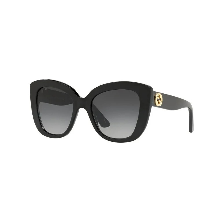 Gucci Womens Non-Polarized UV Protection Cat Eye Sunglasses Black O/S | Walmart (US)