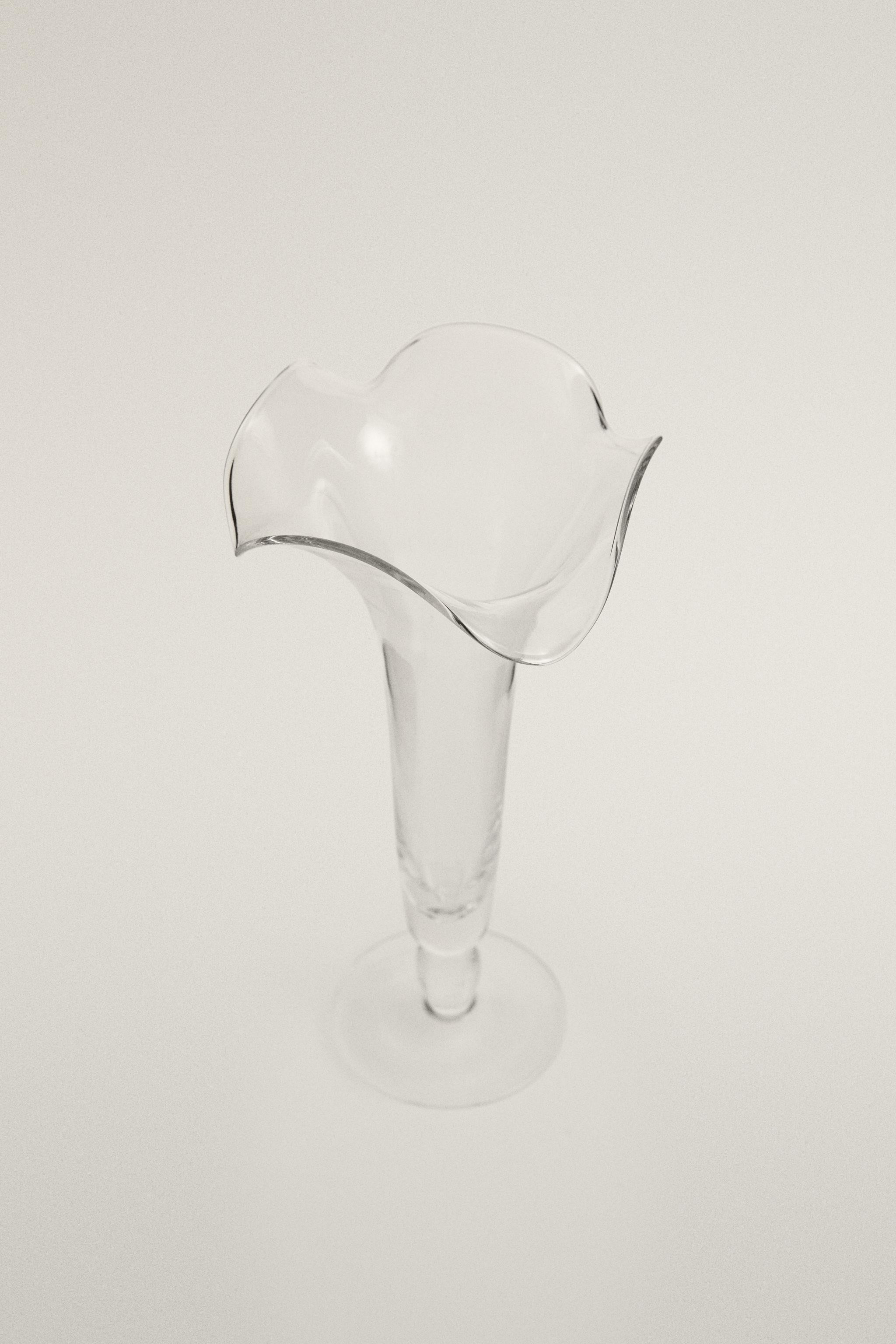 FLOWER GLASS VASE | Zara UK