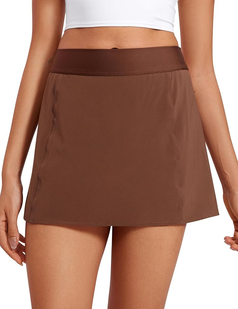 CRZ YOGA A Line Golf Skirts for Women High Waisted Casual Tennis Pickleball Athletic Skorts with ... | Amazon (US)