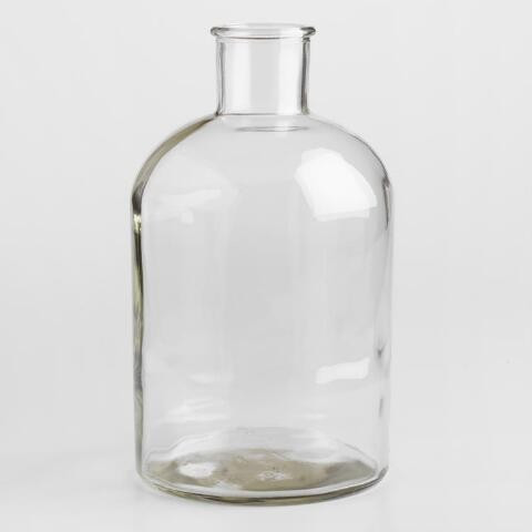 Wide Neck Clear Glass Vase | World Market