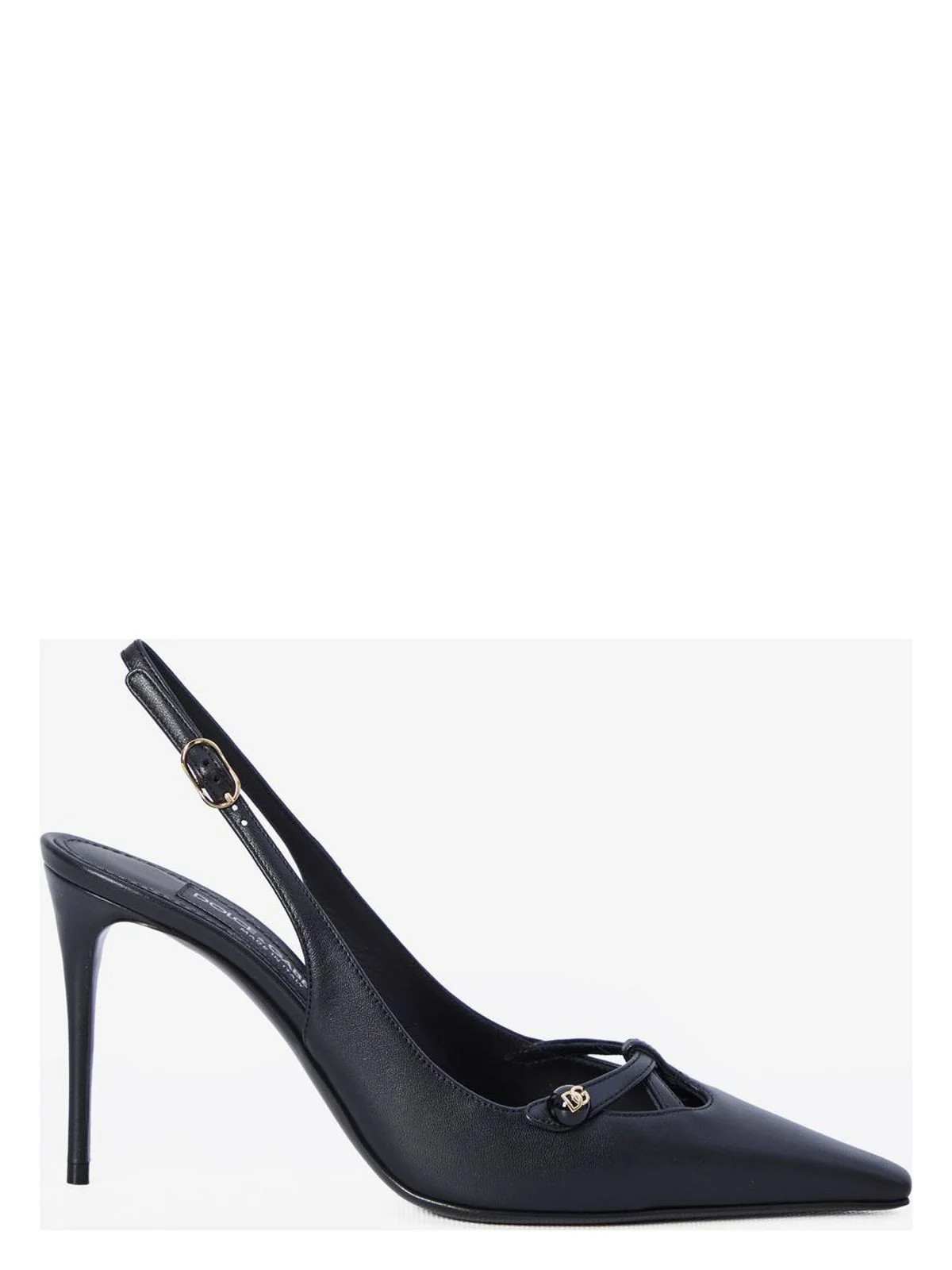 Dolce & Gabbana Women's Leather Pumps in Black | Size 38.5 | CG0823A1953 Color 80999 | LOZURI