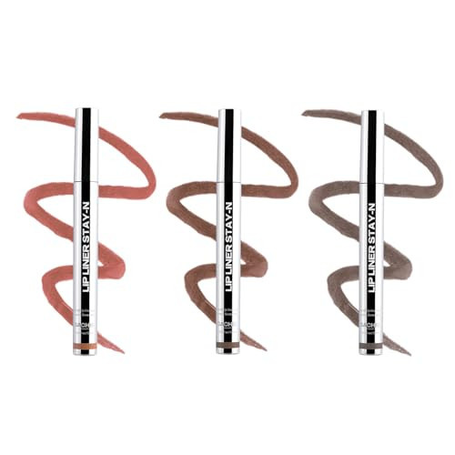 Sacheu Lip Liner STAY-N Peel Off Lip Stain — Long Lasting Waterproof Lip Tint with Hyaluronic Acid & Vitamin E — Transfer Proof Matte Finish, Vegan & Cruelty-Free (Deep Bundle) | Amazon (US)